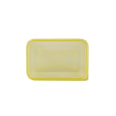 Clear Microwavable Rectangle Container with color Lids